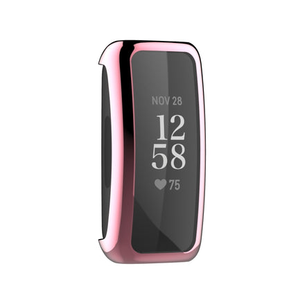 For Fitbit Inspire 2 Full Coverage TPU Protective Case Cover(Pink)-garmade.com