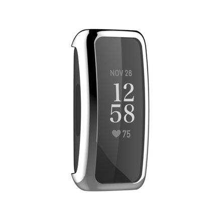For Fitbit Inspire 2 Full Coverage TPU Protective Case Cover(Silver)-garmade.com