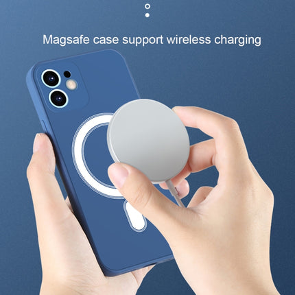 Silicone Full Coverage Shockproof Magsafe Case For iPhone 12 mini(Blue)-garmade.com