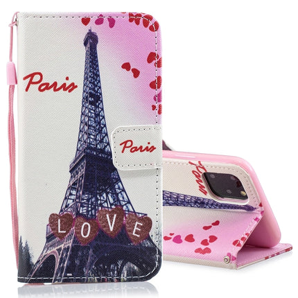 Horizontal Flip Leather Case with Holder & Card Slots & Wallet For iPhone 12 / 12 Pro(Love Tower)-garmade.com