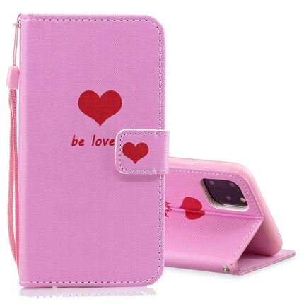 Horizontal Flip Leather Case with Holder & Card Slots & Wallet For iPhone 12 / 12 Pro(Heart)-garmade.com
