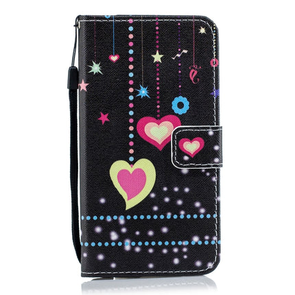 Horizontal Flip Leather Case with Holder & Card Slots & Wallet For iPhone 12 Pro Max(Colored Heart)-garmade.com