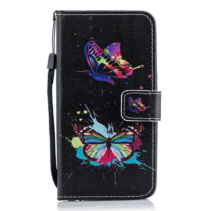 Horizontal Flip Leather Case with Holder & Card Slots & Wallet For iPhone 12 Pro Max(Colored Butterfly)-garmade.com