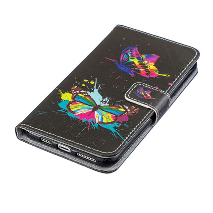 Horizontal Flip Leather Case with Holder & Card Slots & Wallet For iPhone 12 Pro Max(Colored Butterfly)-garmade.com