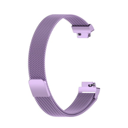 For Fitbit Inspire 2 Milanese Replacement Wrist Strap Watchband, Size:S(Light Purple)-garmade.com