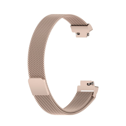For Fitbit Inspire 2 Milanese Replacement Wrist Strap Watchband, Size:L(Champagne Gold)-garmade.com