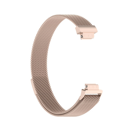 For Fitbit Inspire 2 Milanese Replacement Wrist Strap Watchband, Size:L(Champagne Gold)-garmade.com