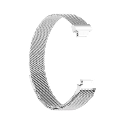For Fitbit Inspire 2 Milanese Replacement Wrist Strap Watchband, Size:L(Silver)-garmade.com