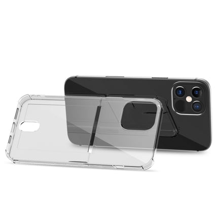 TPU Transparent Protective Case with Card Slots For iPhone 12 Mini(Blue)-garmade.com