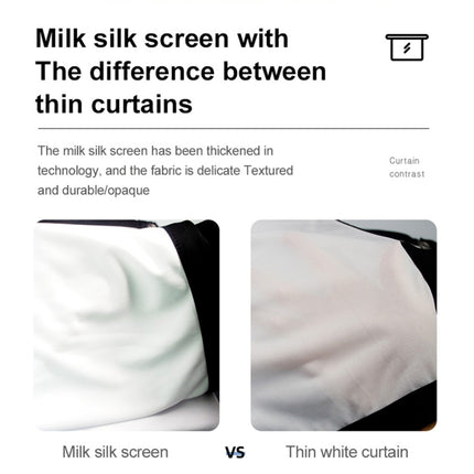 Folding Milk Silk Polyester Projector Film Curtain, Size:60 inch (16:9) Projection Area: 133 x 75cm-garmade.com