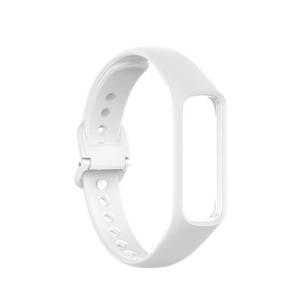 For Samsung Galaxy Fit 2 Silicone Replacement Wrist Strap Watchband(White)-garmade.com