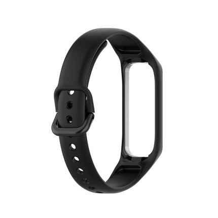 For Samsung Galaxy Fit 2 Silicone Replacement Wrist Strap Watchband(Black)-garmade.com
