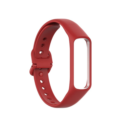 For Samsung Galaxy Fit 2 Silicone Replacement Wrist Strap Watchband(Red)-garmade.com