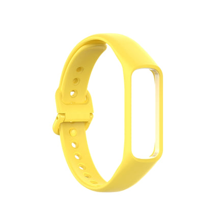 For Samsung Galaxy Fit 2 Silicone Replacement Wrist Strap Watchband(Yellow)-garmade.com