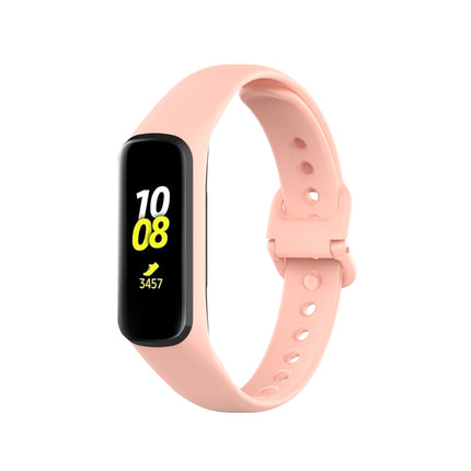 For Samsung Galaxy Fit 2 Silicone Replacement Wrist Strap Watchband(Pink)-garmade.com