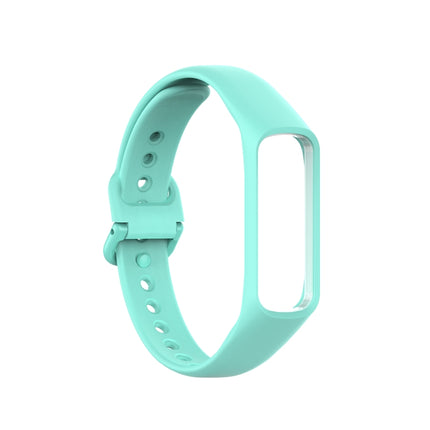 For Samsung Galaxy Fit 2 Silicone Replacement Wrist Strap Watchband(Mint Green)-garmade.com