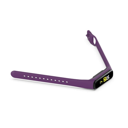 For Samsung Galaxy Fit 2 Silicone Replacement Wrist Strap Watchband(Purple)-garmade.com