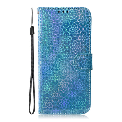 For Galaxy Note 10 Solid Color Colorful Magnetic Buckle Horizontal Flip PU Leather Case with Holder & Card Slots & Wallet & Lanyard(Blue)-garmade.com