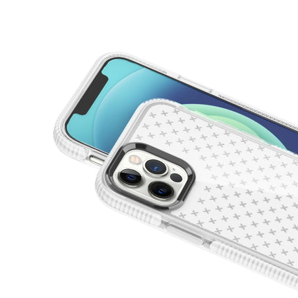Shockproof Grid Texture TPU Protective Case For iPhone 12 mini(White)-garmade.com