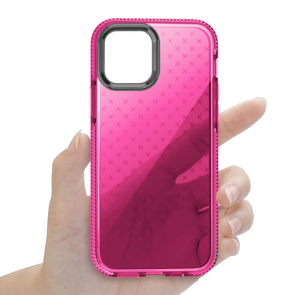 Shockproof Grid Texture TPU Protective Case For iPhone 12 / 12 Pro(Red)-garmade.com