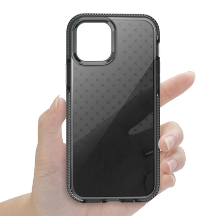 Shockproof Grid Texture TPU Protective Case For iPhone 12 Pro Max(Black)-garmade.com