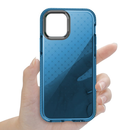 Shockproof Grid Texture TPU Protective Case For iPhone 12 Pro Max(Blue)-garmade.com