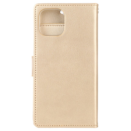 For iPhone 11 Pro Max MERCURY GOOSPERY RICH DIARY Crazy Horse Texture Horizontal Flip Leather Case with Holder & Card Slots & Wallet(Gold)-garmade.com