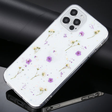 Gypsophila Flowers Pattern TPU Protective Case For iPhone 11 Pro(Purple)-garmade.com