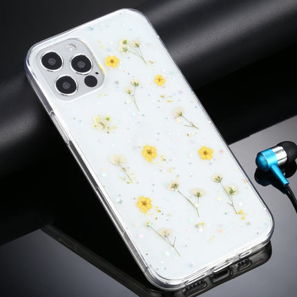 Gypsophila Flowers Pattern TPU Protective Case For iPhone 11 Pro(Yellow)-garmade.com