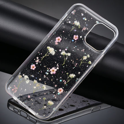 Gypsophila Flowers Pattern TPU Protective Case For iPhone 12 / 12 Pro(Pink)-garmade.com