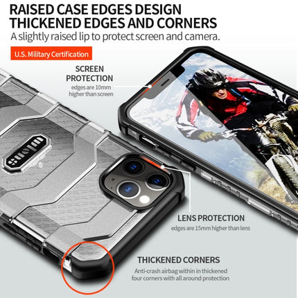 wlons Explorer Series PC+TPU Protective Case For iPhone 12 / 12 Pro(Navy Blue)-garmade.com