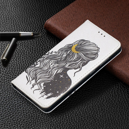 For Samsung Galaxy S20 Colored Drawing Pattern Invisible Magnetic Horizontal Flip PU Leather Case with Holder & Card Slots & Wallet(Girl)-garmade.com
