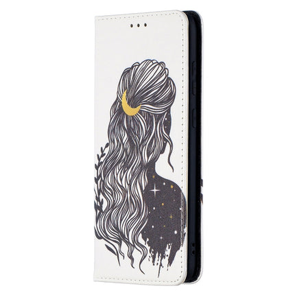 For Samsung Galaxy S20 Plus Colored Drawing Pattern Invisible Magnetic Horizontal Flip PU Leather Case with Holder & Card Slots & Wallet(Girl)-garmade.com