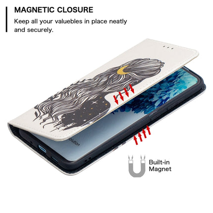 For Samsung Galaxy S20 Plus Colored Drawing Pattern Invisible Magnetic Horizontal Flip PU Leather Case with Holder & Card Slots & Wallet(Girl)-garmade.com