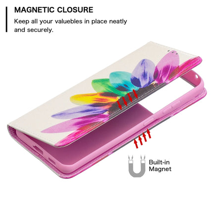For Samsung Galaxy S20 Ultra Colored Drawing Pattern Invisible Magnetic Horizontal Flip PU Leather Case with Holder & Card Slots & Wallet(Sun Flower)-garmade.com