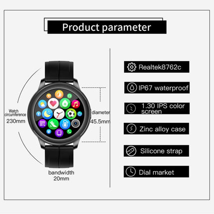 CF22 1.3 inch IPS Color Screen IP67 Waterproof Smart Watch, Support Sleep Monitor / Heart Rate Monitor / Blood Pressure Monitor(Blue)-garmade.com