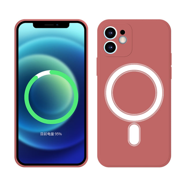 Silicone Full Coverage Shockproof Magsafe Case For iPhone 11 Pro(Scarlet Red)-garmade.com
