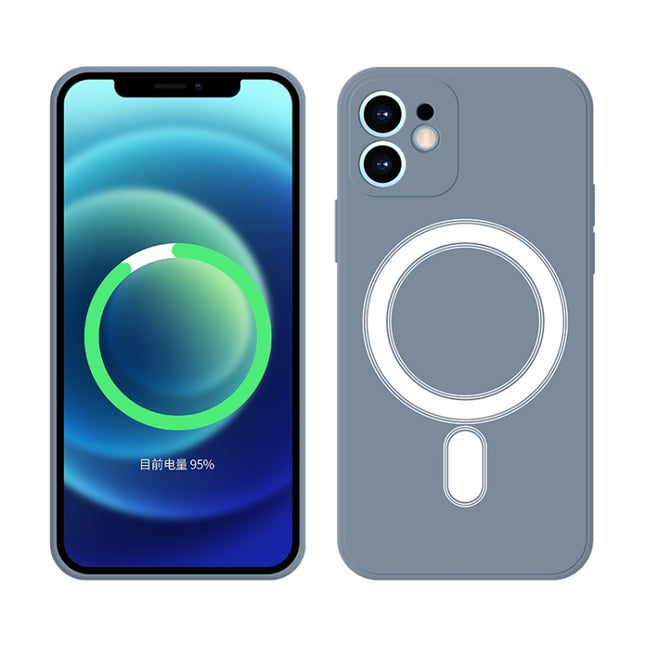 Silicone Full Coverage Shockproof Magsafe Case For iPhone 11 Pro(Grey)-garmade.com