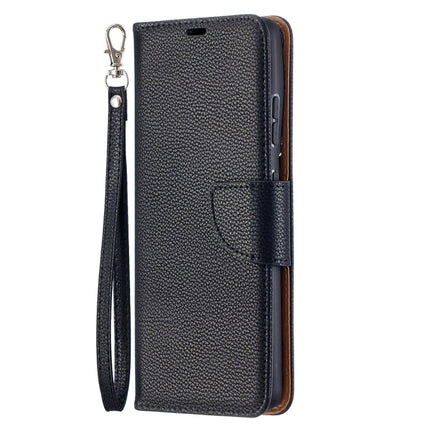 For Samsung Galaxy S21 Ultra 5G Litchi Texture Pure Color Horizontal Flip Leather Case with Holder & Card Slots & Wallet & Lanyard(Black)-garmade.com