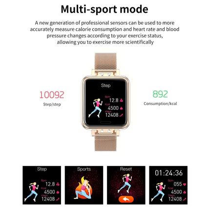 ZL13 1.22 inch Color Screen IP67 Waterproof Smart Watch, Support Sleep Monitor / Heart Rate Monitor / Menstrual Cycle Reminder, Style: Red Leather Strap-garmade.com