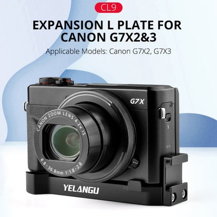 YELANGU CL9 Camera Expansion Board L Plate for Canon G7X2/ G7X23-garmade.com
