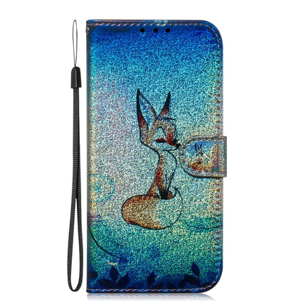 Colored Drawing Pattern Colorful Magnetic Buckle Horizontal Flip PU Leather Case with Holder & Card Slots & Wallet & Lanyard For Galaxy Note 10 / 10 5G(Fox)-garmade.com