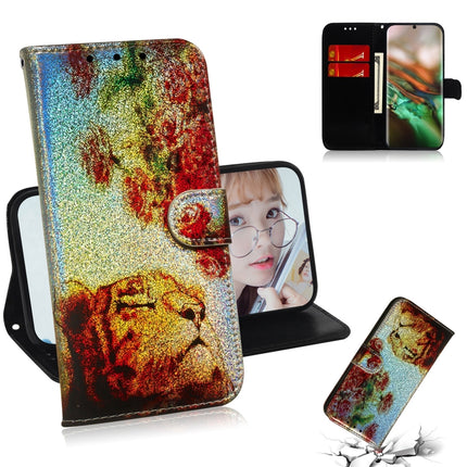 Colored Drawing Pattern Colorful Magnetic Buckle Horizontal Flip PU Leather Case with Holder & Card Slots & Wallet & Lanyard For Galaxy Note 10 / 10 5G(Tiger Rose)-garmade.com