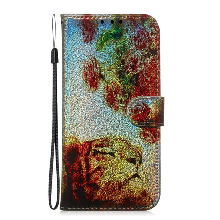 Colored Drawing Pattern Colorful Magnetic Buckle Horizontal Flip PU Leather Case with Holder & Card Slots & Wallet & Lanyard For Galaxy Note 10 / 10 5G(Tiger Rose)-garmade.com