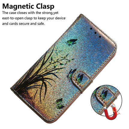Colored Drawing Pattern Colorful Magnetic Buckle Horizontal Flip PU Leather Case with Holder & Card Slots & Wallet & Lanyard For Galaxy Note 10 / 10 5G(Butterfly Orchid)-garmade.com