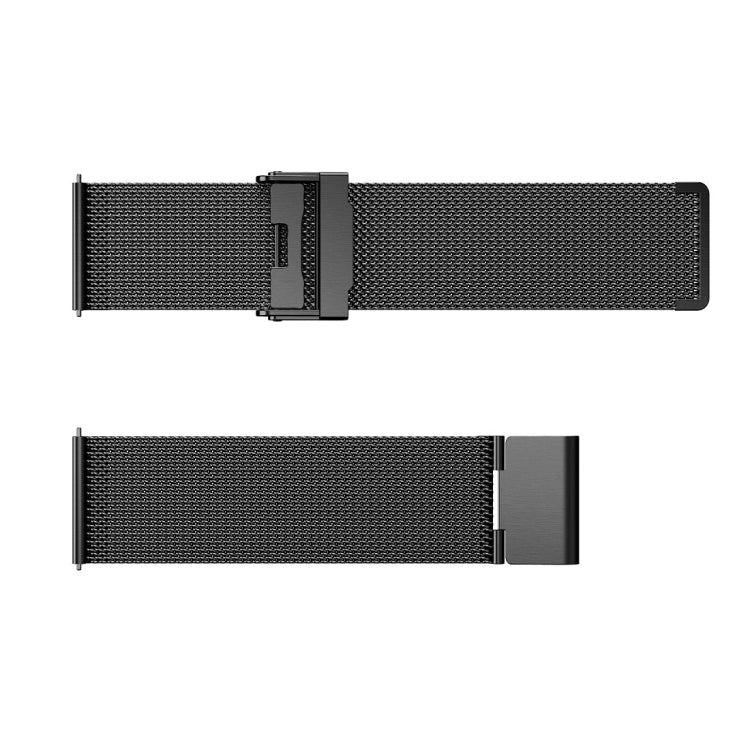 For Suunto 9 Milanese Nice Buckle Replacement Wrist Strap Watchband(Black)-garmade.com