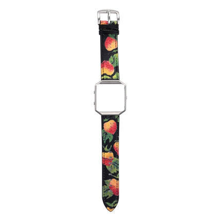 For Fitbit Blaze Men Customized Replacement Wrist Strap Watchband(Strawberry)-garmade.com