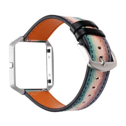 For Fitbit Blaze Men Customized Replacement Wrist Strap Watchband(Green Bar)-garmade.com