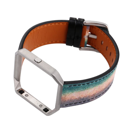 For Fitbit Blaze Men Customized Replacement Wrist Strap Watchband(Green Bar)-garmade.com