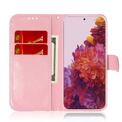 For Samsung Galaxy S21 Ultra 5G Solid Color Colorful Magnetic Buckle Horizontal Flip PU Leather Case with Holder & Card Slots & Wallet & Lanyard(Pink)-garmade.com